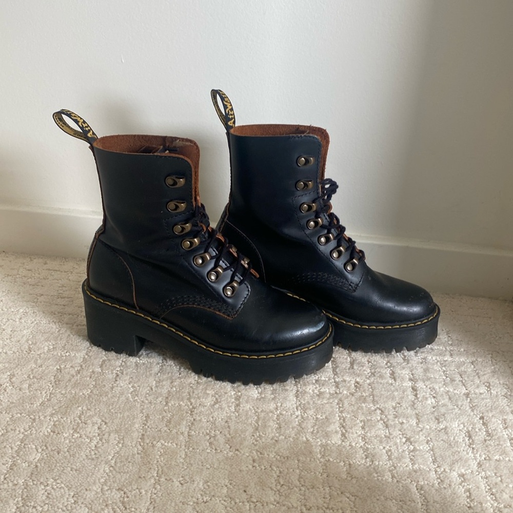 Dr Marten Leona Platform Boots